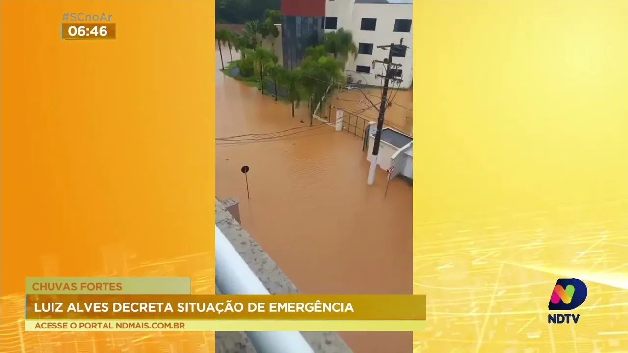 São Bento do Sul e Luiz Alves decretam estado de emergência devido à chuva intensa no fim de semana