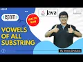 Vowels of all Substrings EPAM Question Solution Edyst
