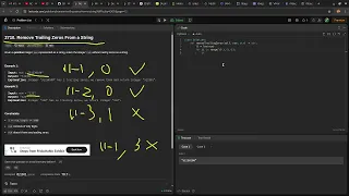 Leetcode easy problem 2710 Remove Trailing Zeros From a String devops python practice
