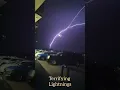Huge spider lightning terrifying thunder and strike
