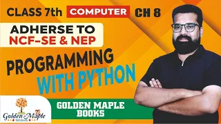 Log in Computer CH-8 Programming with Python Class-7 Golden Maple Books