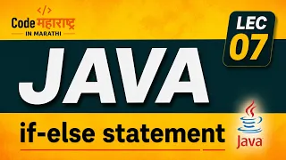 If Else Statement in Java Core Java in Marathi Java Tutorial for Beginners