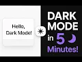 Add Dark Mode in 5 Minutes - Next js Tailwind next-themes Tutorial