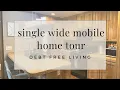 DEBT FREE HOME TOUR SINGLE WIDE MOBILE HOME TOUR MORTGAGE FREE LIVING MOBILE HOME LIVING