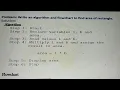 Write an Algorithm and Flowchart to find Area of Rectangle
