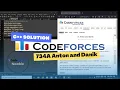 A C Solution to Codeforces 734A Anton and Danik by CFNewbie