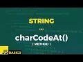 Javascript Basics String charCodeAt method