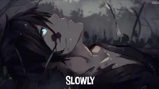 Nightcore Let Me Down Slowly Lyrics 