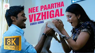 3 nee paartha vizhigal 8k 4k video song dhanush shruti haasan anirudh ravichander