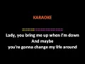 Commodores - Lady (You Bring Me Up) KARAOKE