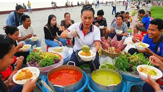Non-stop Serving ! Must-Try KHMER Noodle Soup (Num Banh Chok) & More