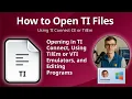 How to Open TI Files Texas Instruments Calculator