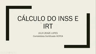 02 -  Cálculo do IRT e INSS em Angola