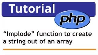 PHP using implode function to create a string out of an array
