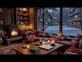 Lagu Gezellige wintercafé-sfeer ❄️ Zachte muziek en warme haardgeluiden voor ontspanning en studie
