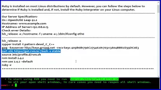 How To Install Ruby 2 4 2 with Ruby Version Manager rvm On OpenSUSE Leap 42 2