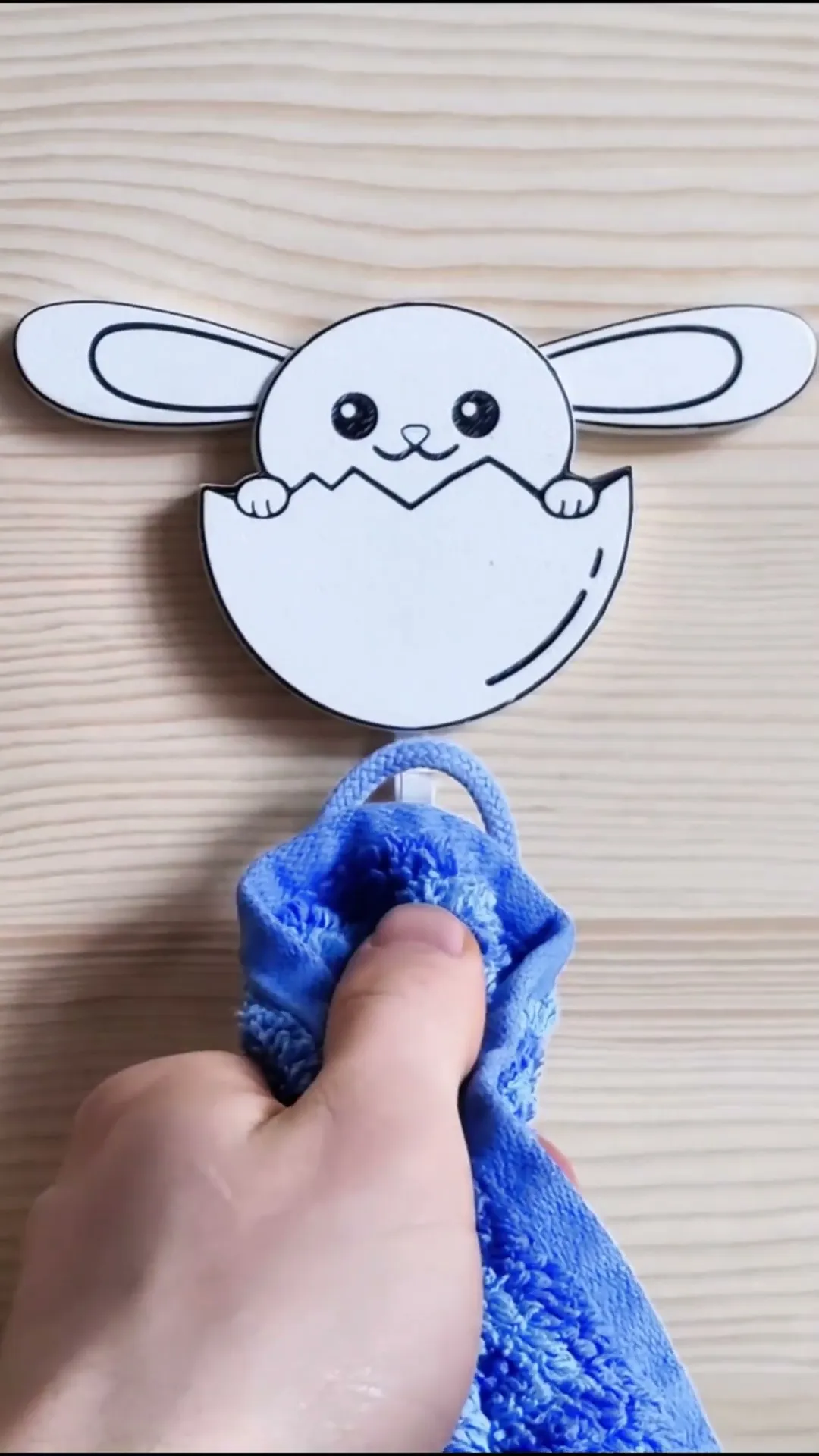 Key & Towel Holder Bunny - Wall Bunny - Funny and Cute Organizer and Hanger STL