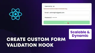 Create custom Form validation Hook in React
