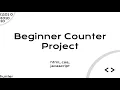Simple JavaScript Counter - Beginner Tutorial
