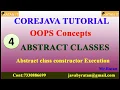 Core java OOPS -4 Abstract Classes constructor execution By Ratan sir