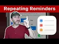 Creating Regular Repeating Reminders