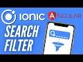 How to create a search filter with Ionic Angular ion-searchbar