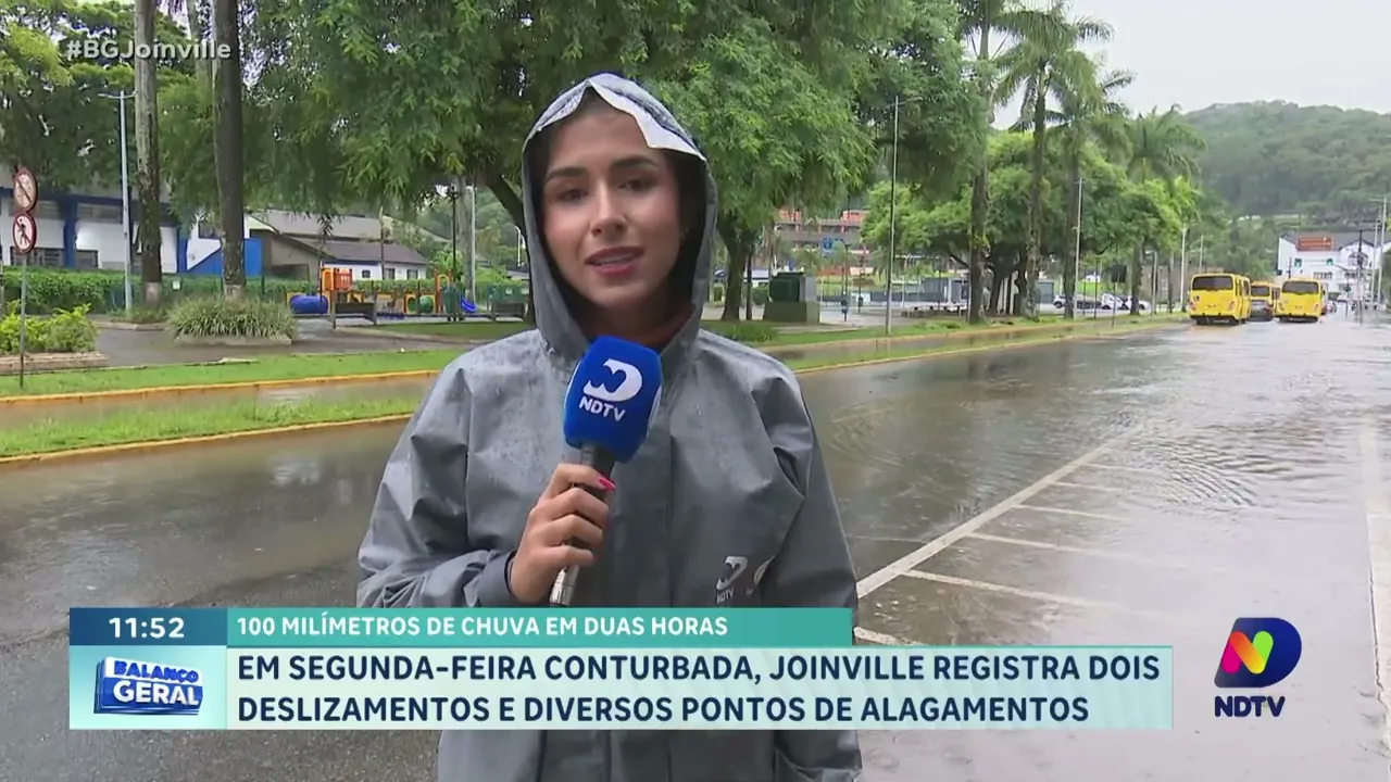 Joinville em Alerta: 100 milímetros de chuva desencadeiam deslizamentos e alagamentos