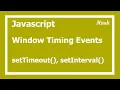 101 Javascript window time events - setTimeout and setInterval in Hindi