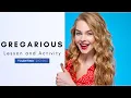 Word of the Day Gregarious Unit 1 1