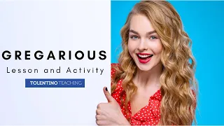 Word of the Day Gregarious Unit 1 1