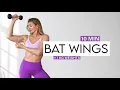 10 MIN BAT WINGS WORKOUT 2 0 Get rid Flabby Triceps Beginner With Weights No Repeat
