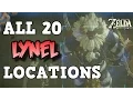 ALL 20 LYNEL LOCATIONS Zelda Breath of the Wild