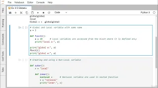 Learn Python From Beginner To Advanced Level 16 Tutorial 16 Python global local nonlocal
