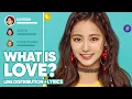 Download Lagu TWICE - What is Love? (Line Distribution + Lyrics Color Coded) PATREON REQUESTED