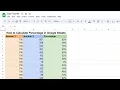 How to Calculate Percentage in Google Sheets