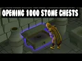 Opening 1000 stone chests in OSRS