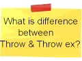 Throw vs Throw ex in C CSharp Interview Questions Answers Difference Between Throw Throw ex