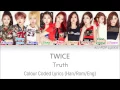 Download Lagu TWICE 트와이스 - Truth Colour Codeds Han/Rom/Eng