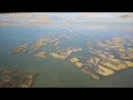 High tide vs Low tide Drone view in Beaufort South Carolina
