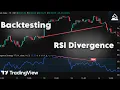 Backtesting RSI DIvergence Strategy WIth TradingView Pine Script What is RSI Divergence