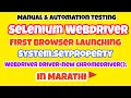 Selenium Webdriver Launching Browser Chrome Browser System setproperty Path Problem