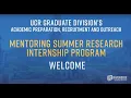 UC Riverside Graduate Division Summer Programs Orientation