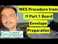 WES Canada Procedure from inside or outside of Pakistan Board Envelope Preparation Procedure
