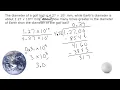 Scientific Notation Word Problems