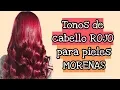 Red hair shades for brown skin