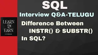 SQL - Difference Between INSTR SUBSTR In SQL