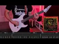 Slayer -  Skeletons of Society (Guitar Cover + Screentabs)