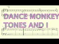 Dance Monkey - EASY Piano Sheet Music With NOTE NAMES