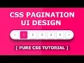 CSS Pagination UI Design - Simple Pagination Design Using Html And CSS
