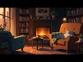 Download Lagu 🔥 Cozy Fireplace Ambiance  \u0026 Lofi Music | Relaxing Study and Chill 🔥